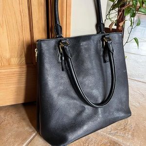 J Crew, Navy shoulder purse.